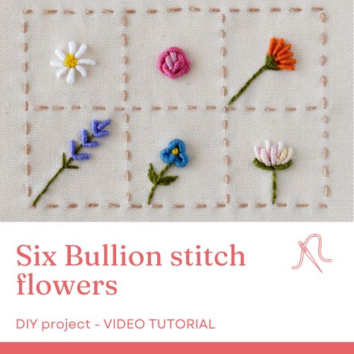 छह बुलियन सिलाई फूल वीडियो ट्यूटोरियल